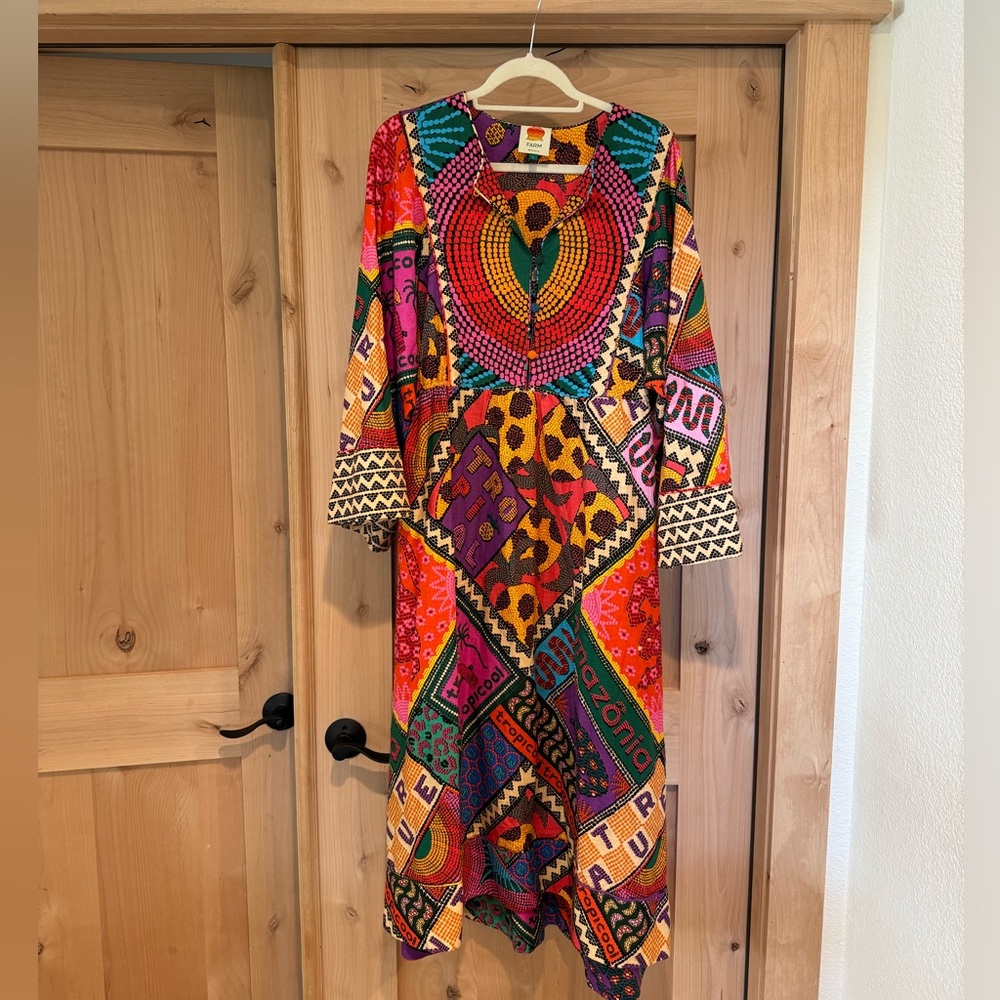 FARM Rio dress size large, colorful